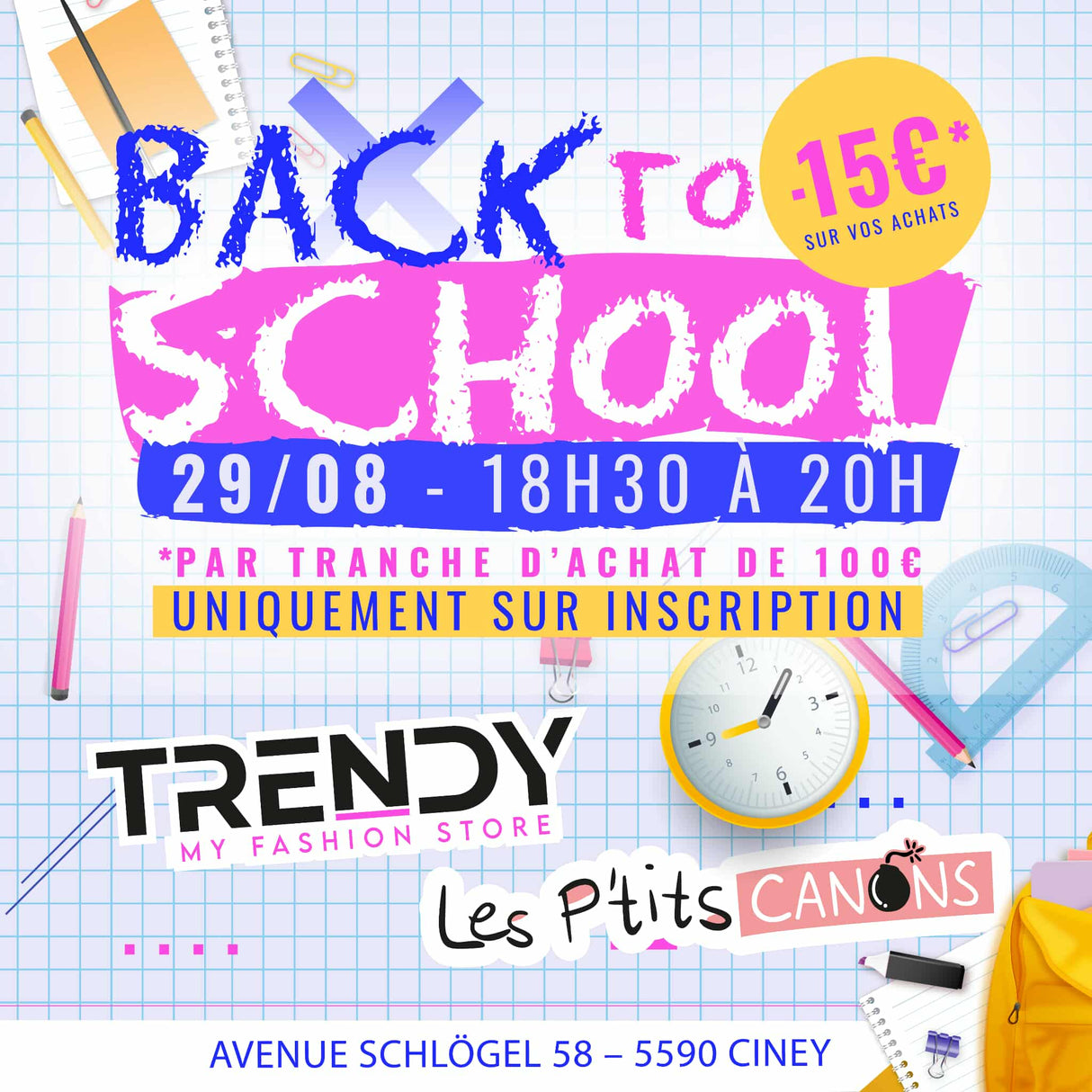 29/08/25 Événements Back to school