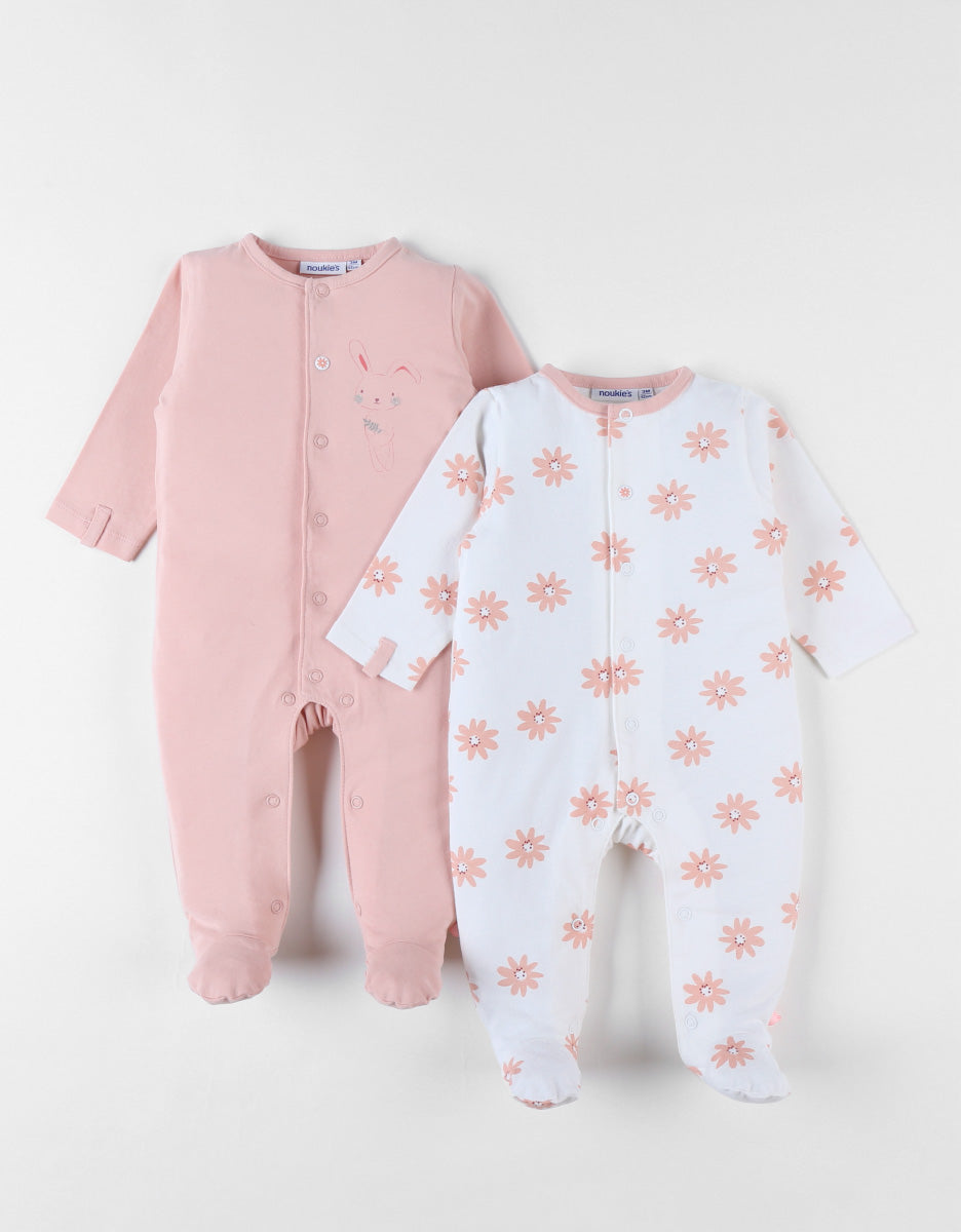Pyjama’s (2pack) Ecru/blush