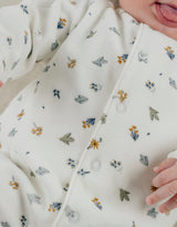 Lot de 2 pyjamas en velours bébé rose et blanc brodé