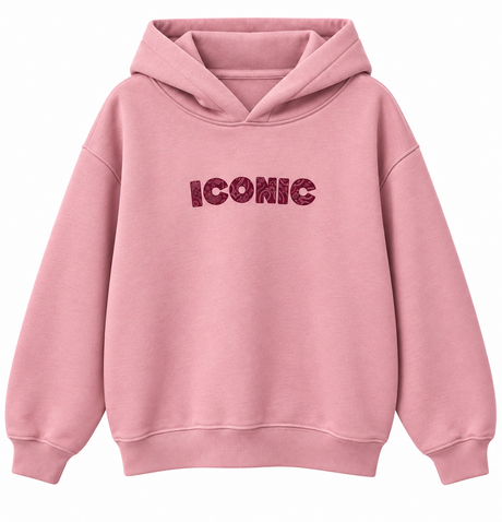 Sweat Iconic à capuche Bandana Rose