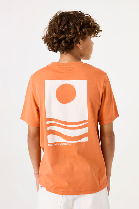 T-shirt Sundown orange