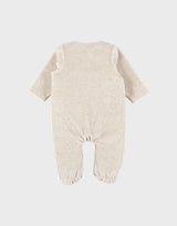 Pyjama en velours beige brodé – Orso