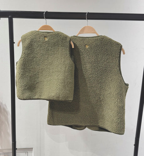 Gilet cœur KAKI