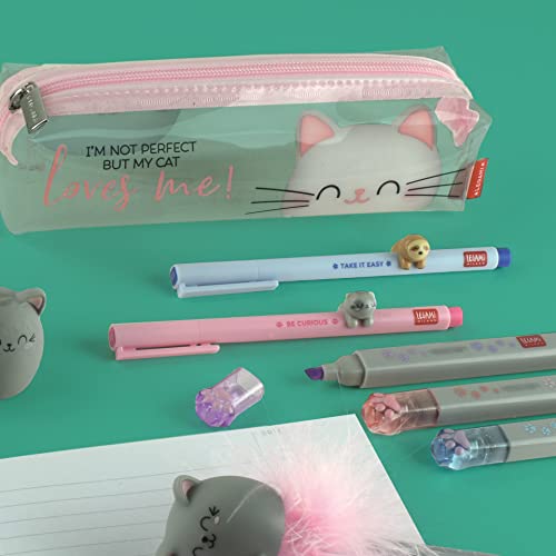 Trousse transparente chat