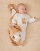Pyjama en velours blanc brodé – Fluffy