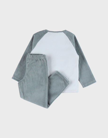 Pyjama bébé, velours imprimé Babou