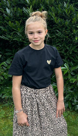 T-shirt COEUR noir