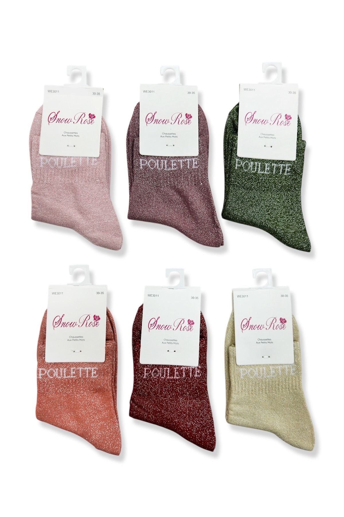 Chaussettes à paillettes POULETTE
