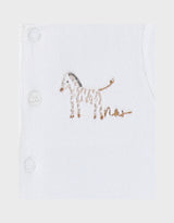 Lot de 2 pyjamas bébé, velours zèbre