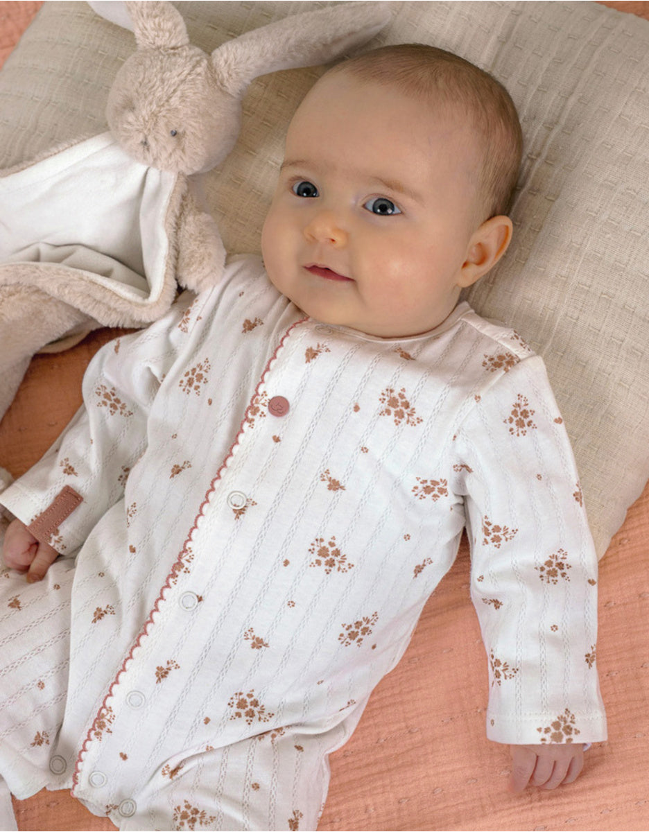 Lot de 2 pyjamas bébé, coton vintage flower