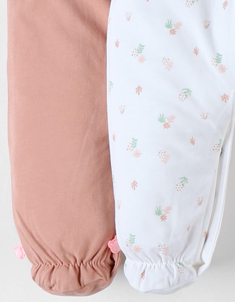 Pyjama’s (2pack) Terracotta/écru