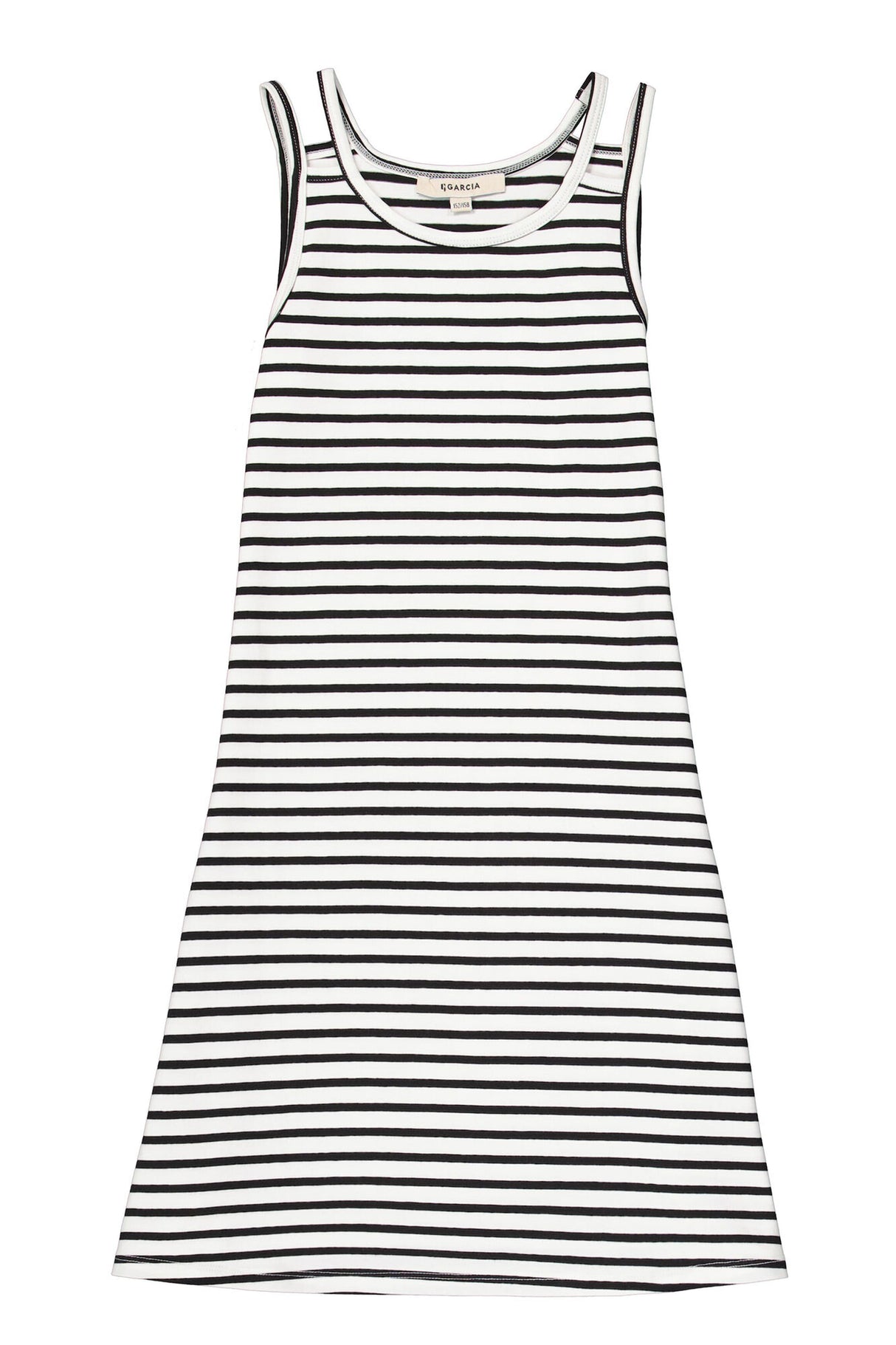Robe rayée noire/blanche