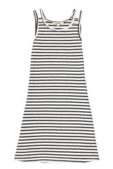 Robe rayée noire/blanche