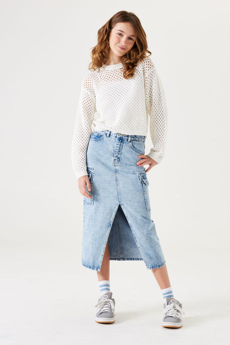 Jupe longue Jeans