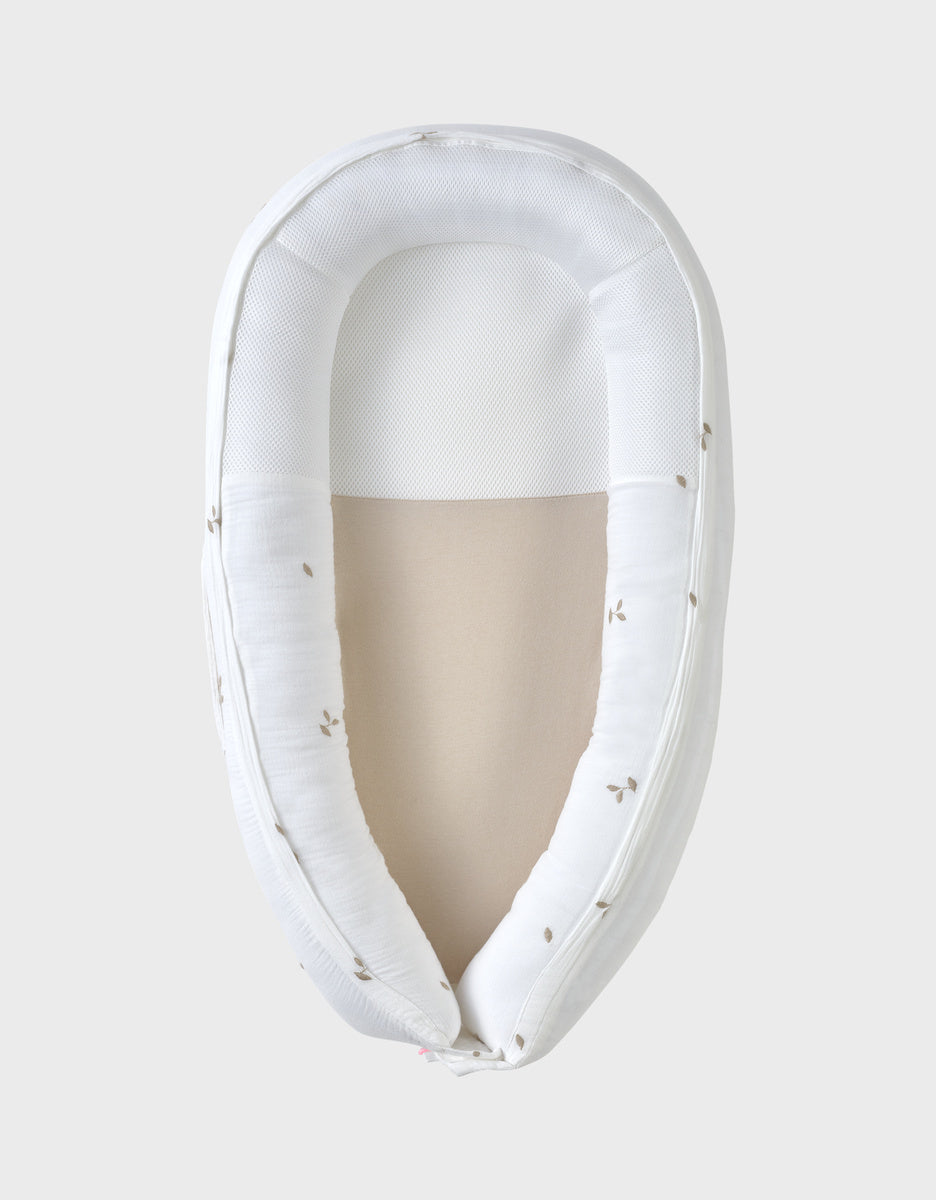 Kokkoony en gaze de coton brodé - Bio