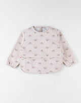 Tablier à manches hérisson, rose pâle