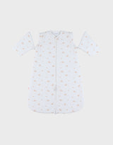 Gigoteuse nomade, coton bio fleurs d’antan