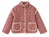 Veste matelassée Fleurie Rose