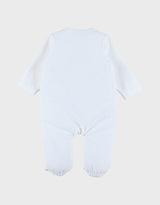 Pyjama dors-bien en velours blanc Babou