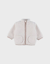 Veste en sherpa écru