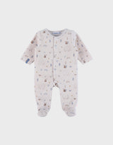 Pyjama bébé en velours à motif jungle