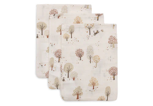 Gant de toilette gaze de coton 15x20cm TINY PARK (3pack) - Réservé liste 2043024