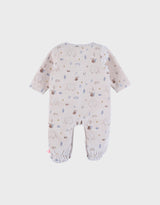 Pyjama bébé en velours à motif jungle