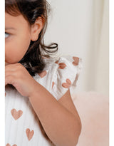 Pyjama bébé, coton manches courtes mon cœur