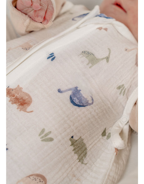 Gigoteuse en mousseline de coton bio dino