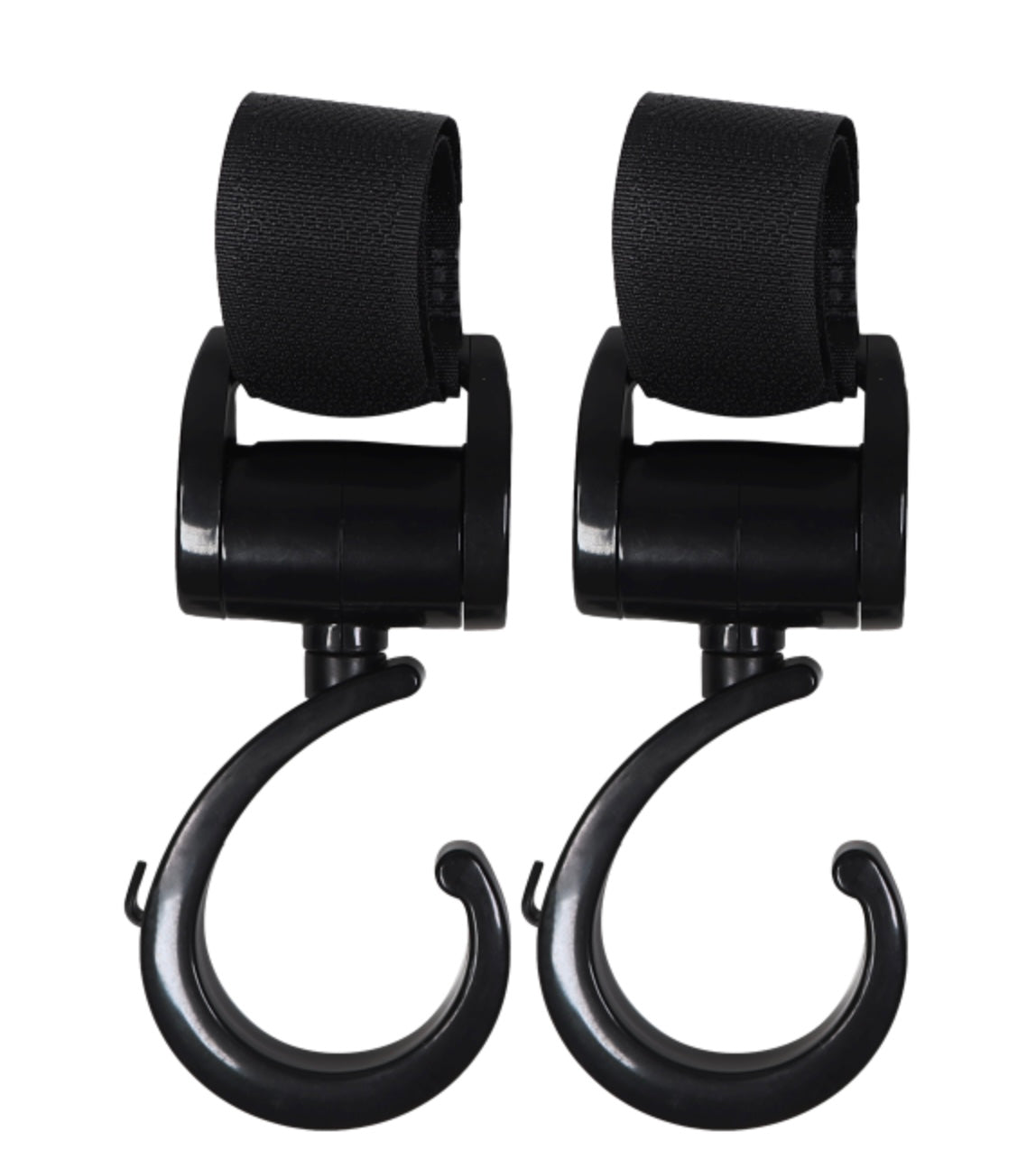 Crochets pour poussette Noir