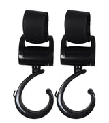 Crochets pour poussette Noir