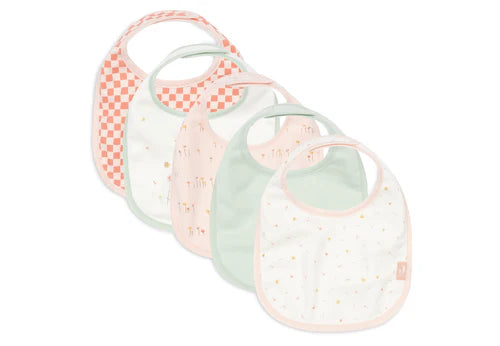 ° Bavoir Jersey Imperméable - Pretty Picnic - 5 Unités °