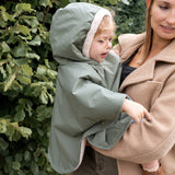 Poncho de voyage Waterproof + Teddy Vert
