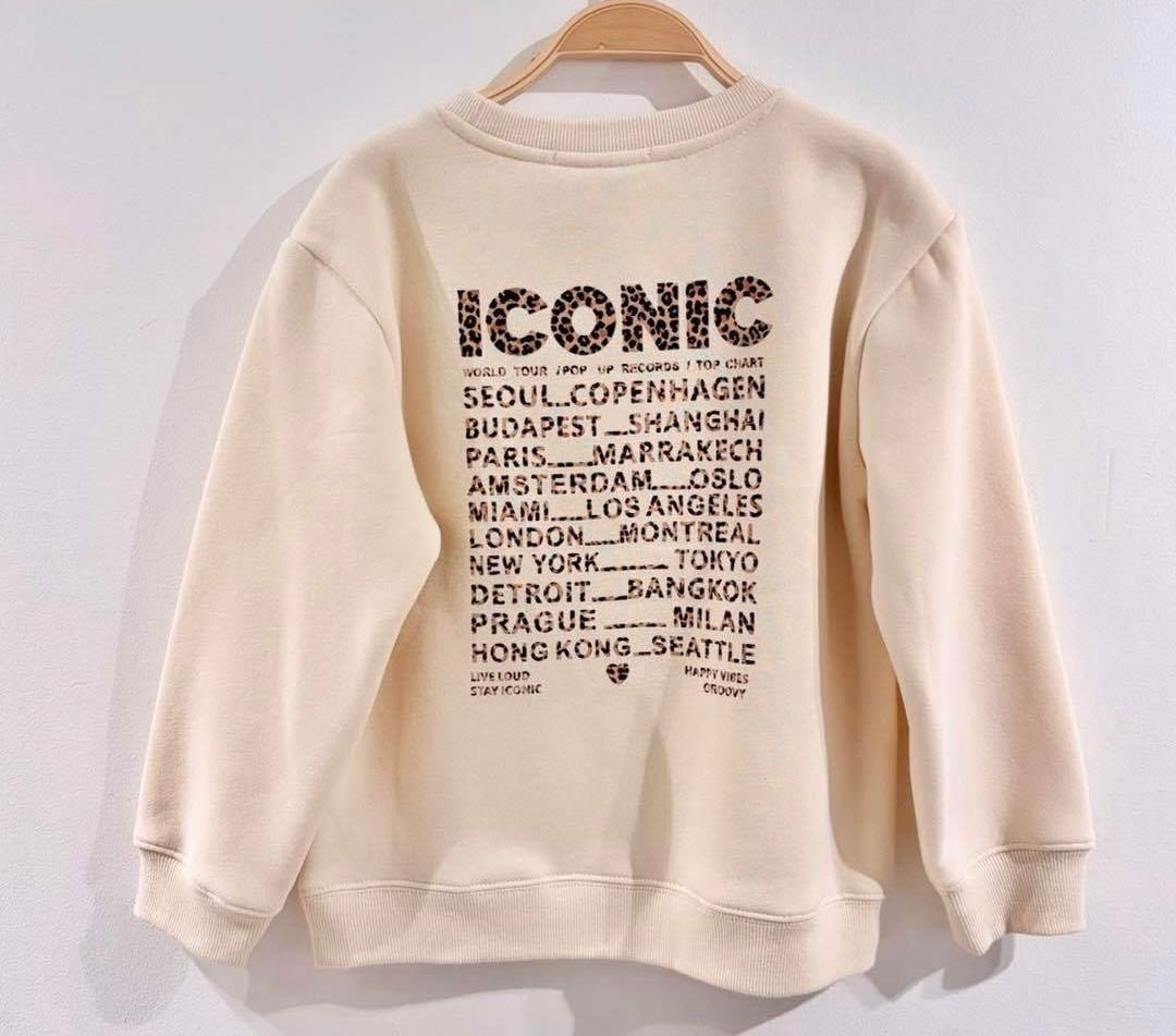 Sweat Iconic Léo Vanille