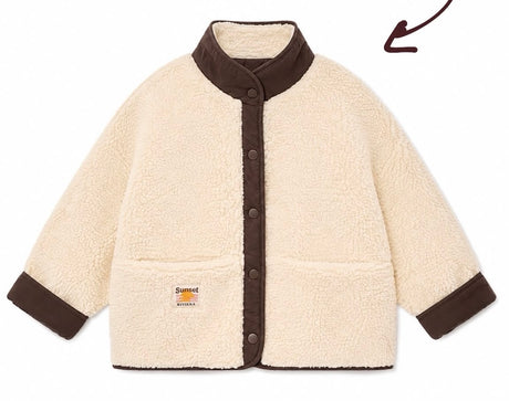 Veste moumoute REVERSIBLE Chocolat