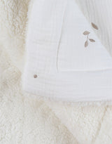Couverture blanche en gaze coton bio 75x100 cm - Réservé liste 2043024