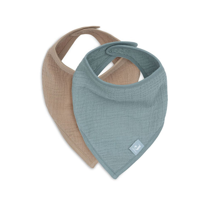 Bavoir Bandana Gaze de Coton - 2 Unités Sea Green