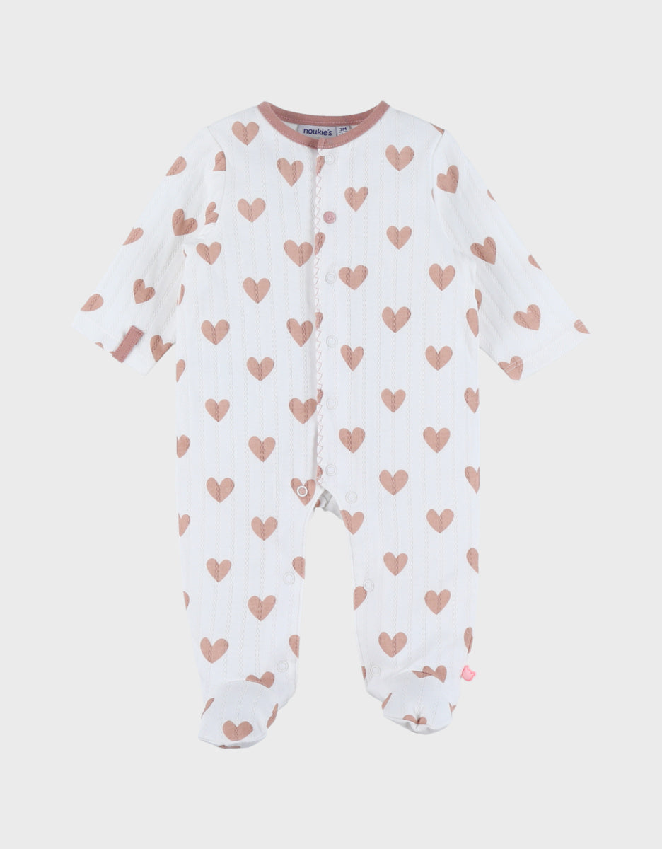 Pyjama bébé, coton cœur