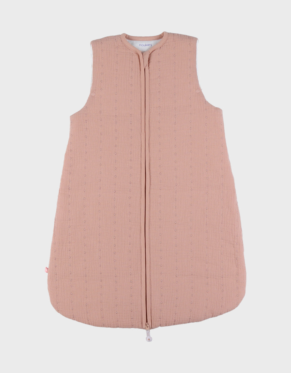Gigoteuse en mousseline de coton bio rose