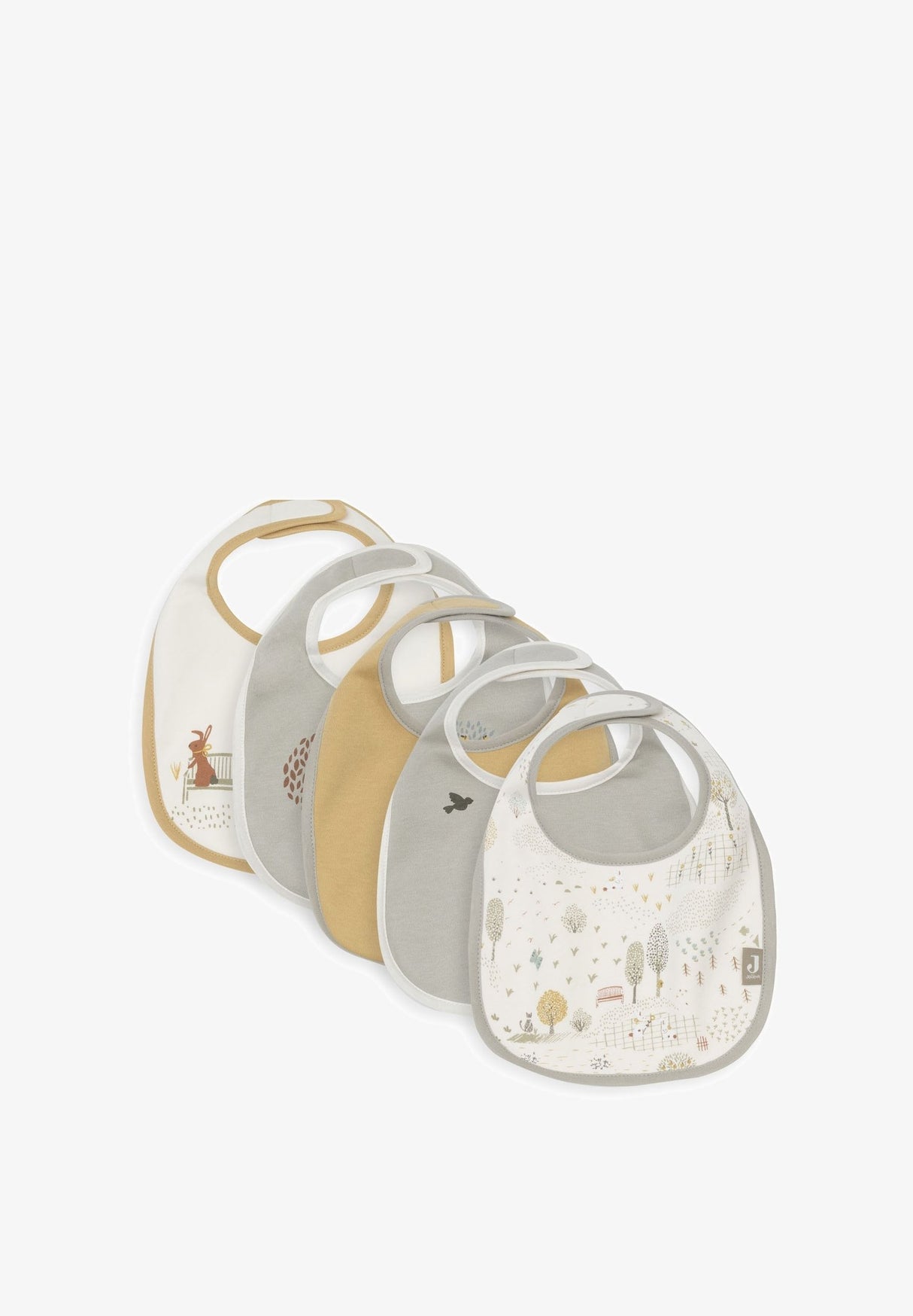 Bavoir Jersey Imperméable - Tiny Park - 5 Unités