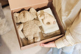Couverture Berceau 75x100cm Basic Jersey/Sherpa - Oatmeal
