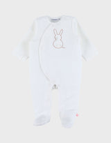 Pyjama bébé, velours brodé Snow