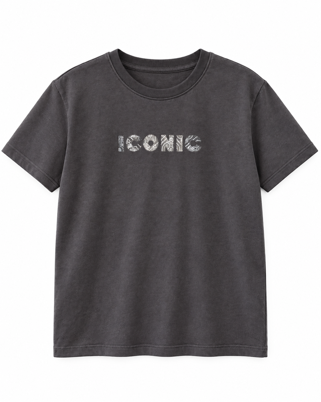 T-shirt ICONIC Bandana Gris