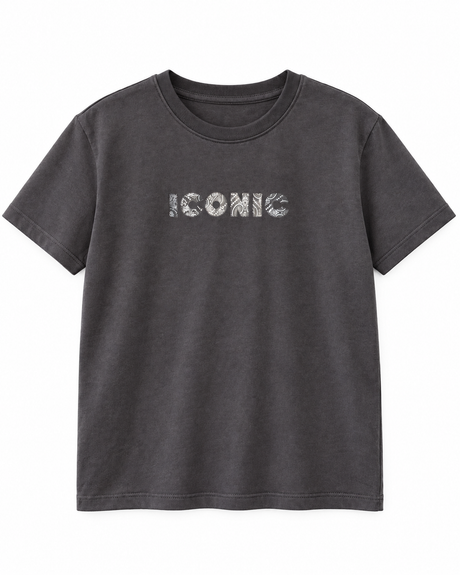 T-shirt ICONIC Bandana Gris