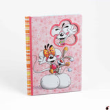 Carnet A4 rigide motif fleur Diddl