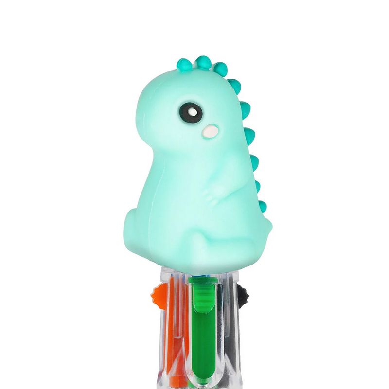 Stylo à bille 4 couleurs DINO