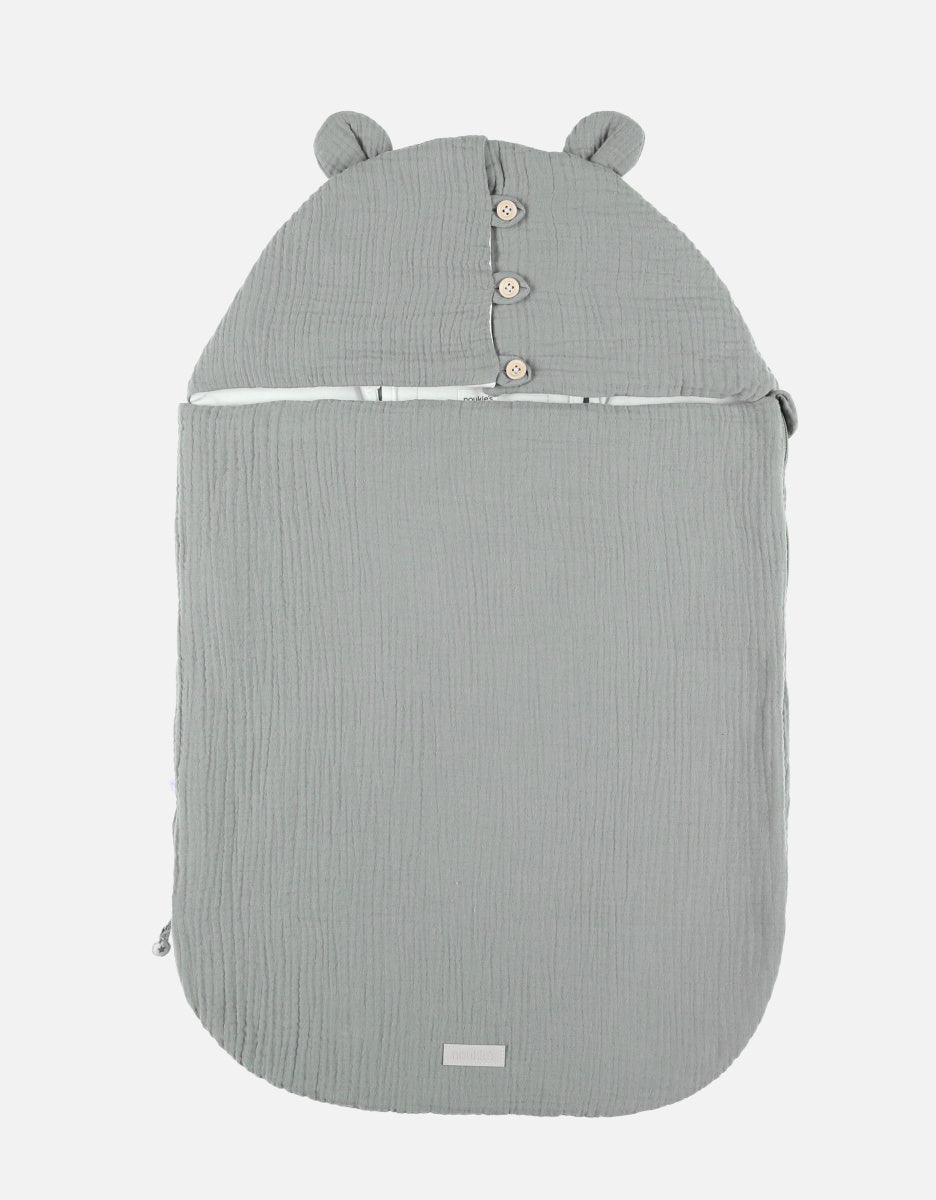 ° Nid d’ange, mousseline de coton kaki °