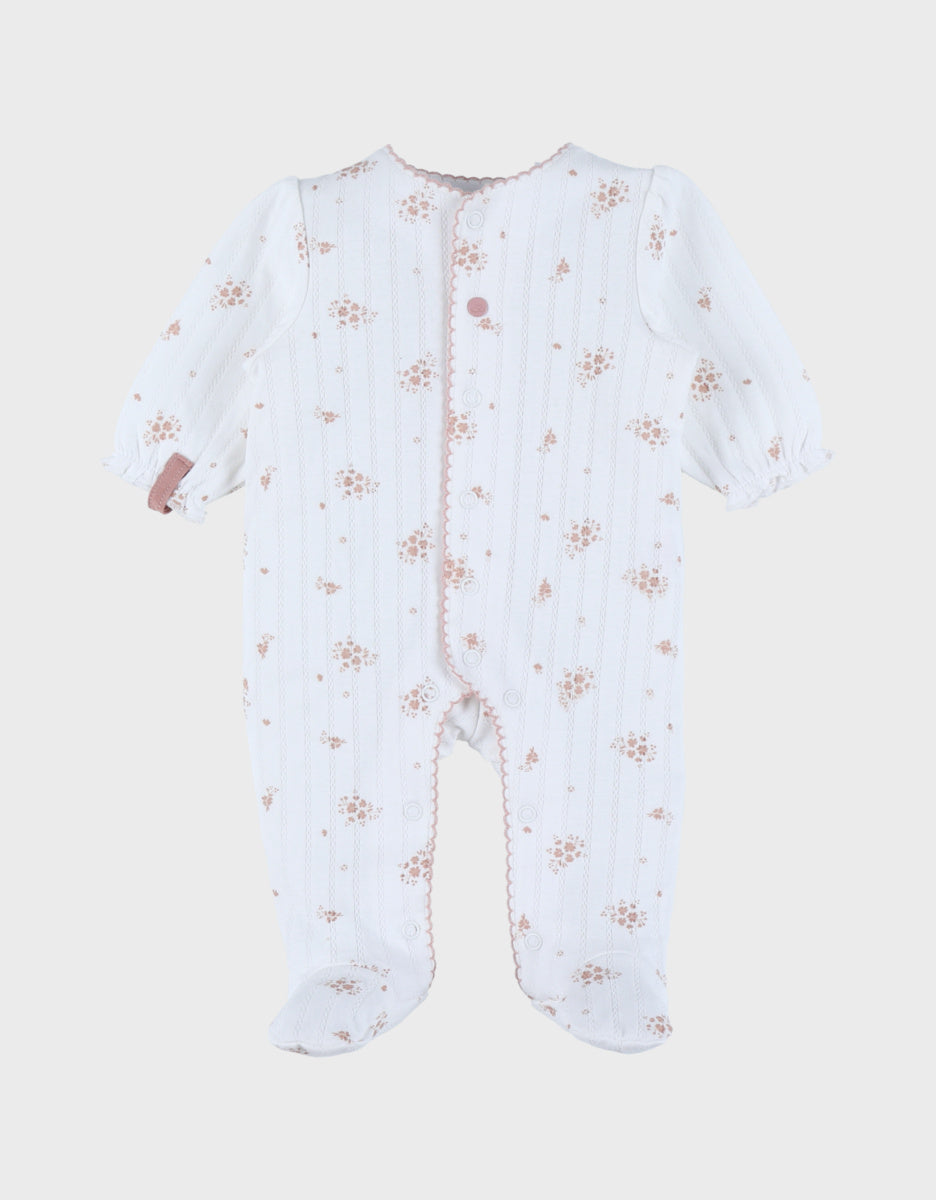 Pyjama bébé, coton vintage flower
