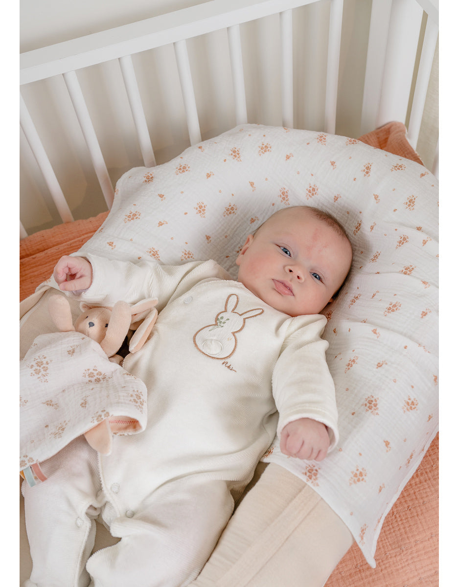 Pyjama bébé, velours brodé Snow