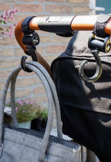 Crochets pour poussette Noir